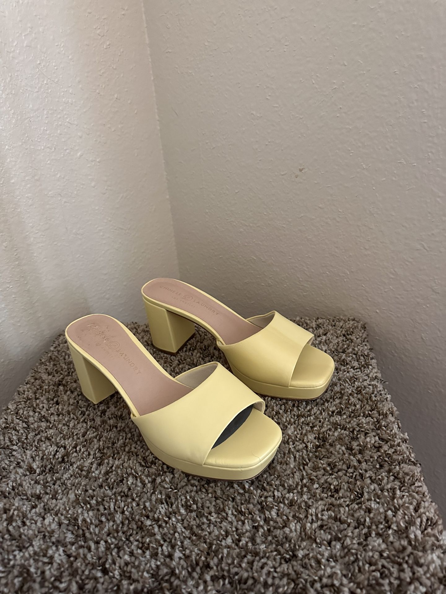 yellow heels