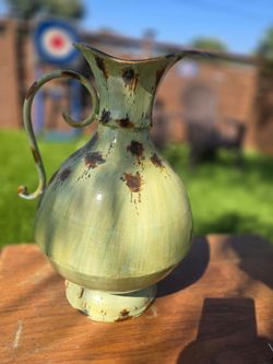 Vintage Distressed Ewer Pitcher