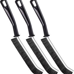 3 Pcs Hard Crevice Cleaning Brush, Multifunctional Kitchen Gadgets, Effectively Cleans Small Gaps, Suitable for Grill, Bathroom Window fan, Pools, Toi