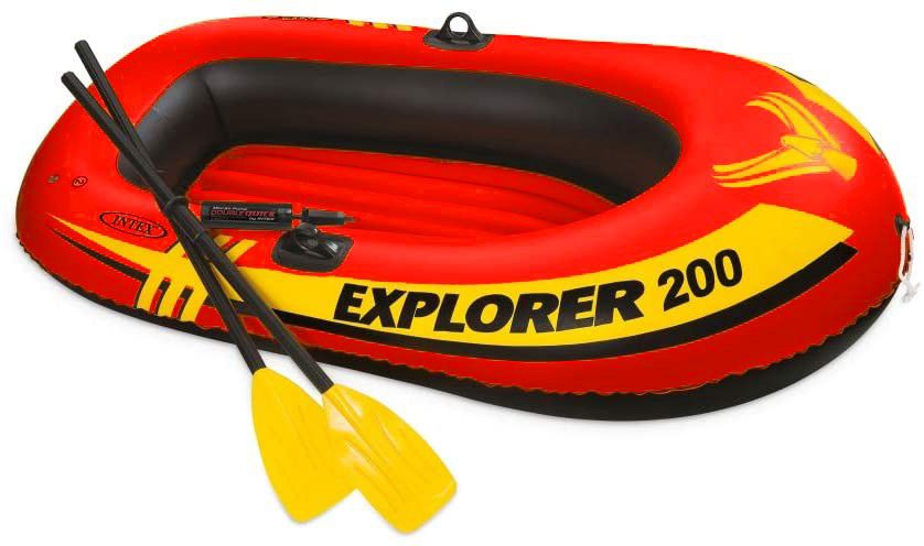 Photo BOAT Inflatable boat raft for 2 person Oars Pump