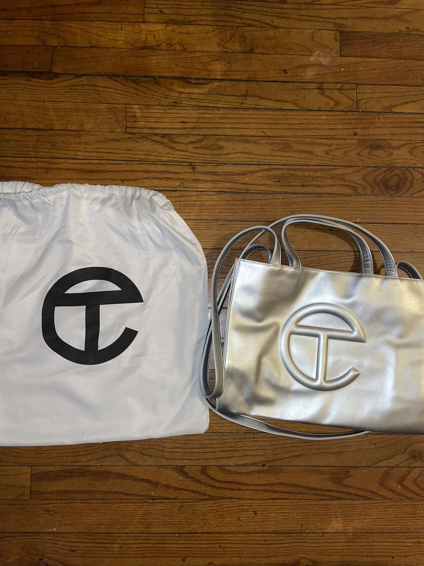 Telfar Medium Silver Bag 