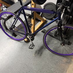 53cm fixie road bike with carbon fiber fork