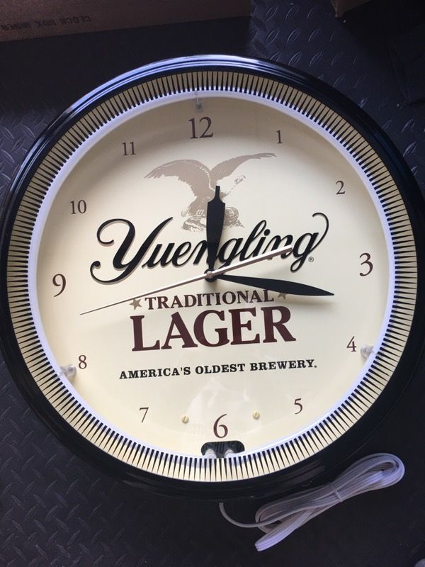 Yuengling Neon Clock
