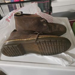 Dr Martens Brown Suede Ankle Boots Shoes Men Size 10