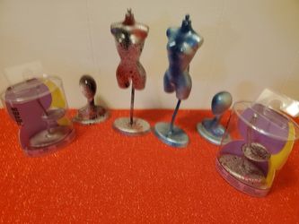Barbie dress forms and accessories holders