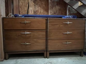 Pair Of 1940’s Solid Wood Dressers
