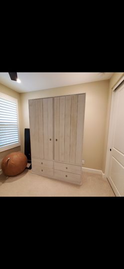 Wardrobe Armoire with shelves and drawers