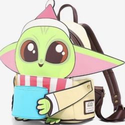 Disney Loungefly Yoda mini backpack & wallet