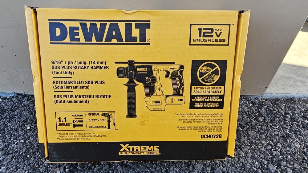 DEWALT XTREME 12-volt max SDS-Plus SDS-plus Cordless Rotary Hammer Drill