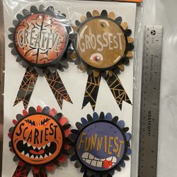 Costume Awards 4ct Halloween Party Kids Brand New Sealed Package 