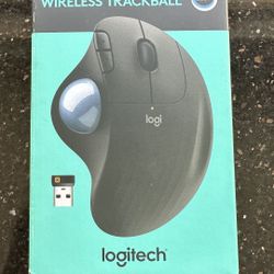 Logitech Ergonomic Wireless Trackball computer mouse 