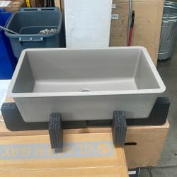 Blanco PRECIS Undermount Granite Composite 30 in. Single Bowl Kitchen Sink in Truffle