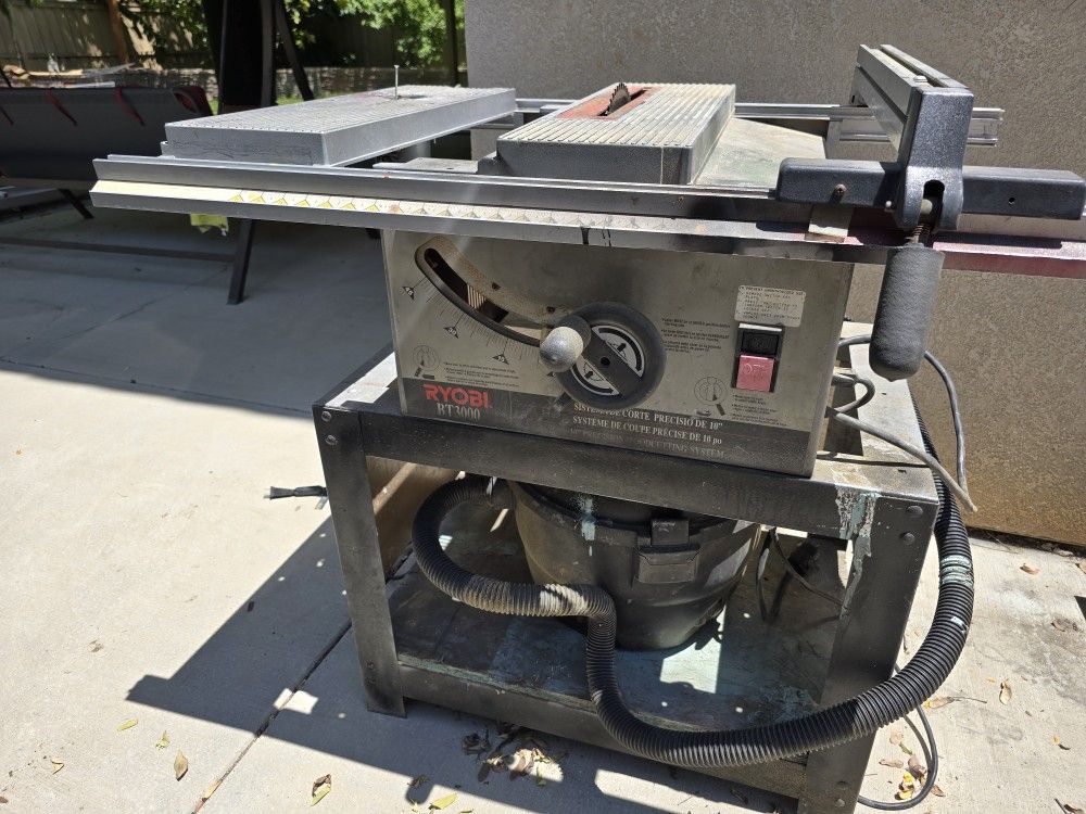 Ryobi Table Saw With Stand Router And Shopvac