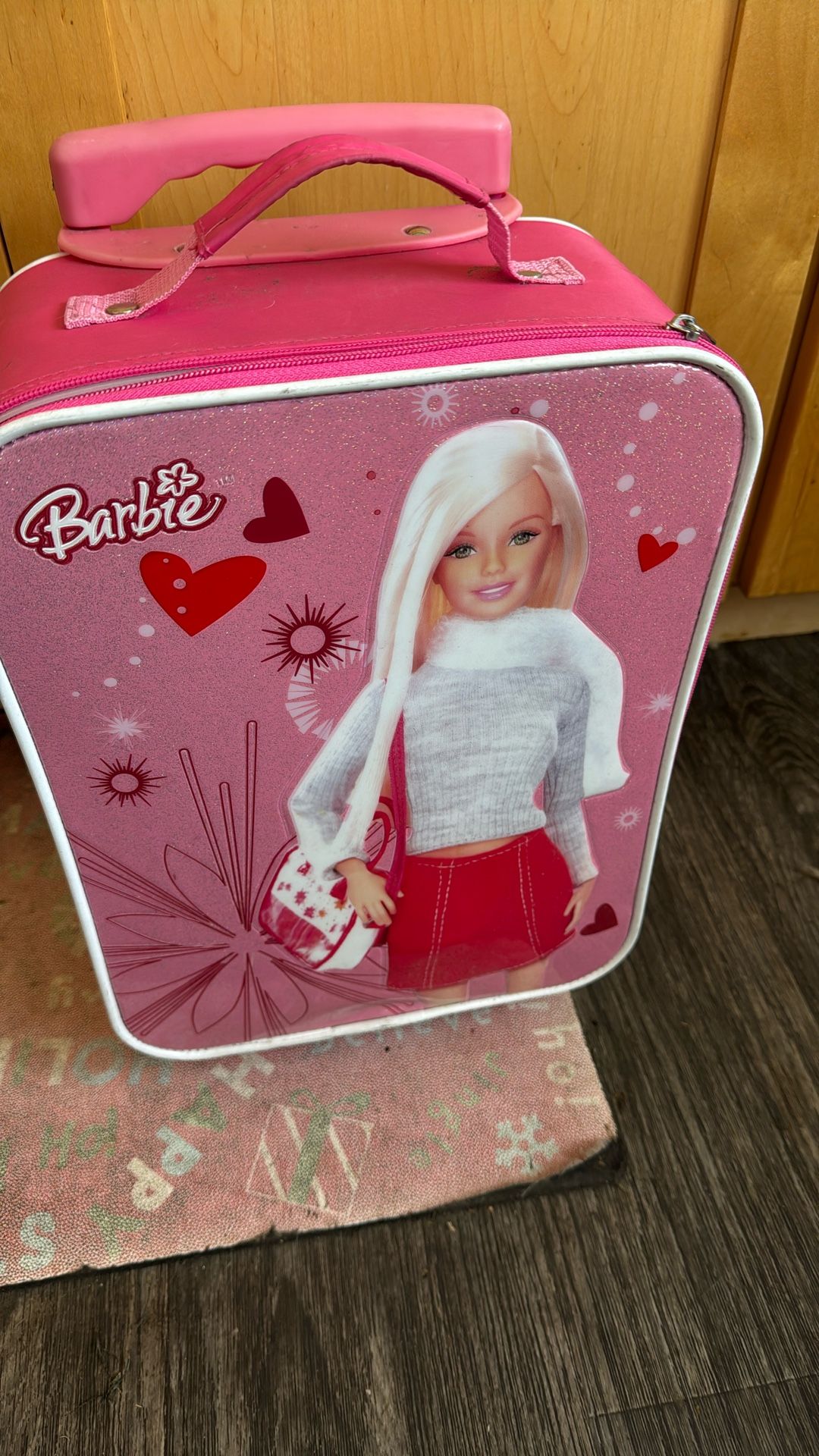 Kids Barbie Carrying Luggage Like New