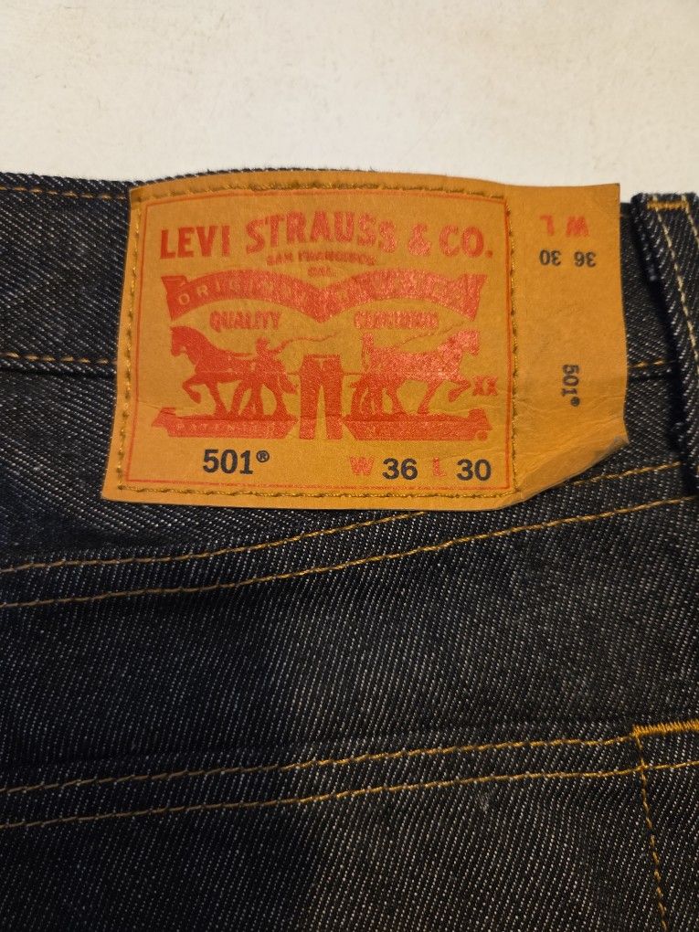 Levi's 501 waterless jeans 36x30