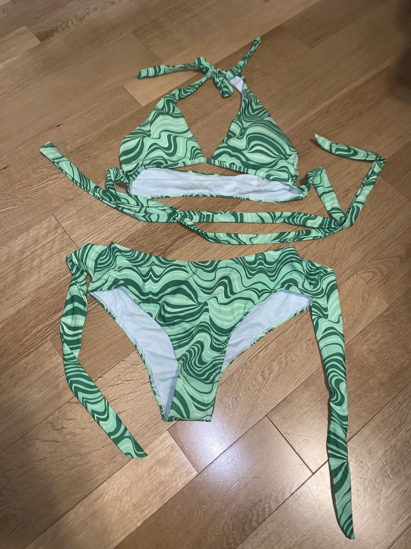 Green SHEIN Small Bikini