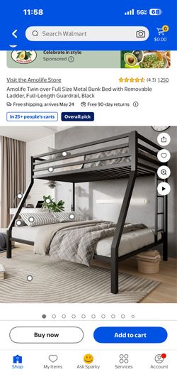 Twin over full bunkbed