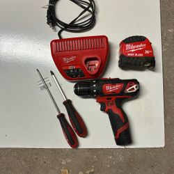 Newer Milwaukee M12 Drill & Charger + More…