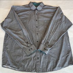 Panhandle Tuf Cooper Performance Mens XL Long Sleeve Button Down Shirt 