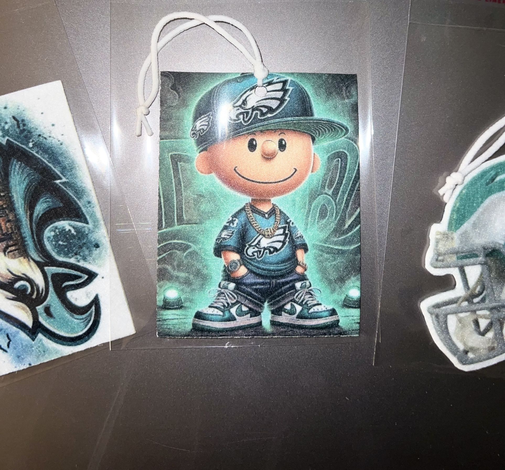 2 FOR $10 Custom Philadelphia Eagles Air Fresheners Perfect Valentines Day Gift!!