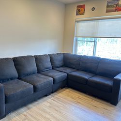 *PENDING SALE*ASHLEYS FURNITURE SECTIONAL COUCH “SLATE” GREY 