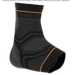 Shock Doctor Compression Knit Ankle Sleeve with Gel Support