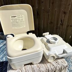 Portable Toilet, Lavatory, Loo, Privy, Latrine, WC, &/or Pissoir ~ Great For RV, Boat, Camping, Or Van Life