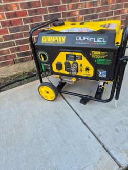 Generador Champion 7850watts Dual Fuel Gasoline Or Propane Working Very Well Trabajando Super Bien