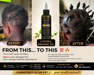 4 oz Louisa organic growth oil