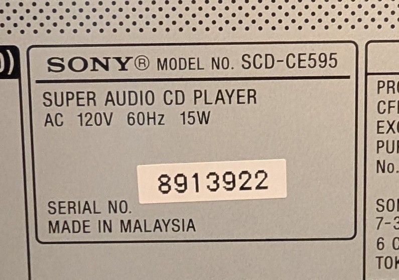 Sony FM /AM + 5CD & Surround Sound System