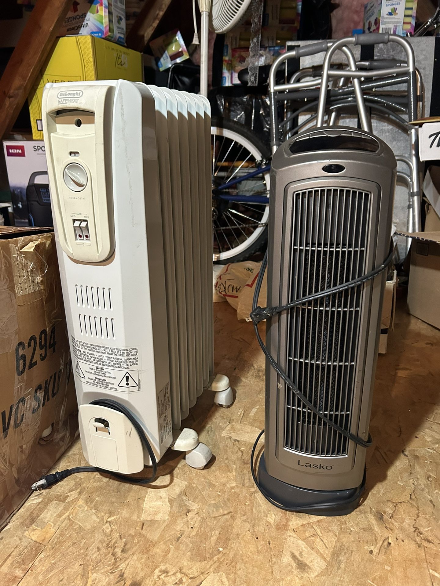 HeatersTwo Of Them $15 For The White One. $20 for the oscillating heater great shape.