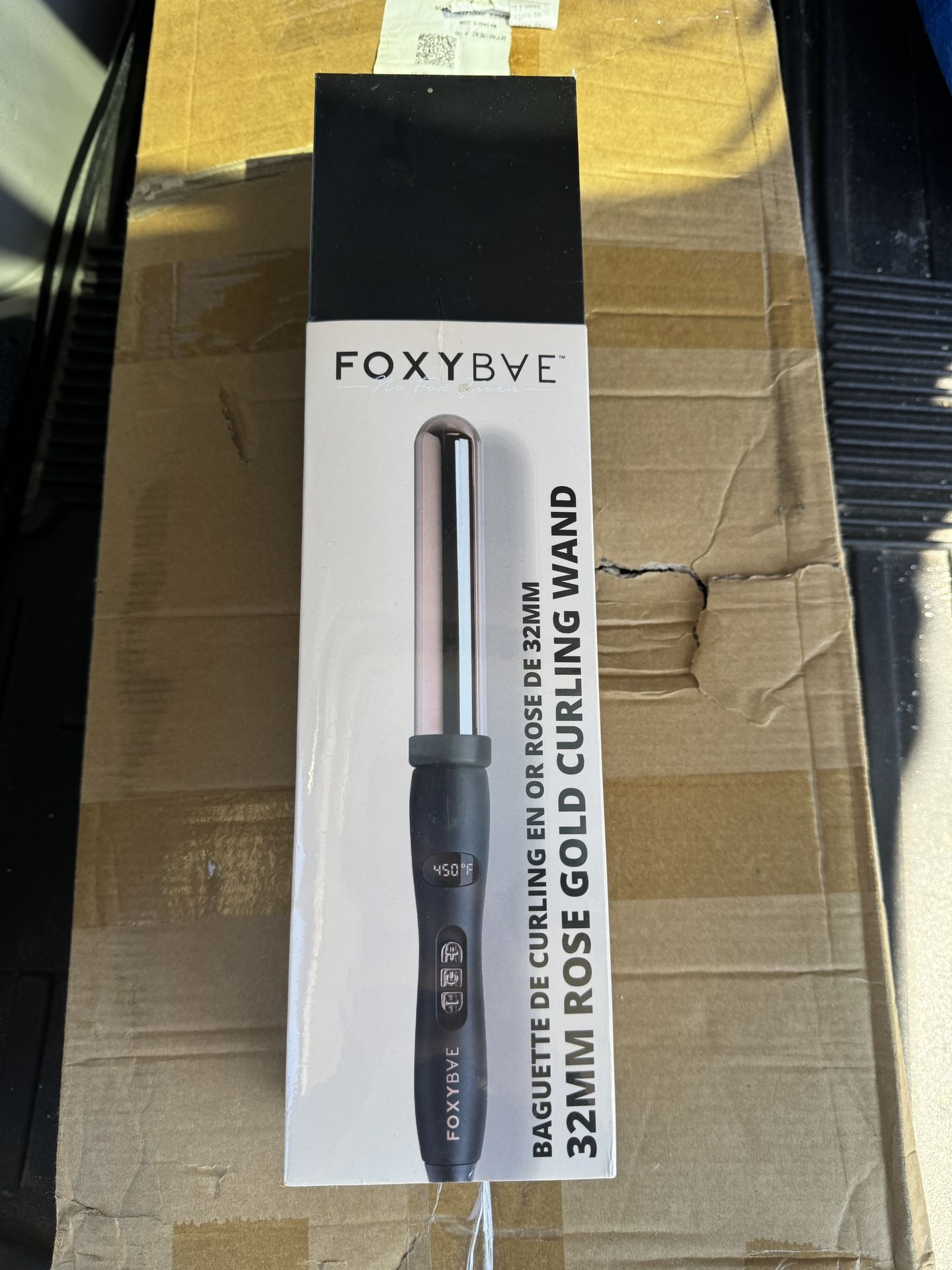 FoxyBae Rose Gold Single Barrel Curling Iron - 32mm