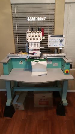 Tajima TMEX-C901 1-Head 9-Needle Commercial Embroidery Machine - Great Condition