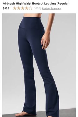 Alo blue bootcut high waist legging