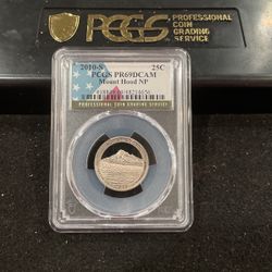 2010 S Gem Proof Mount Hood National Parks Quarter Graded At PR69 With A Deep Cameo 14-10