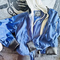 Navy Blue Hoodie Jacket