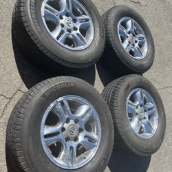 4 X 265/65r17 6x5.5 6x139.7  Stock GX470 4runner Tacoma Tundra Sequoia Tundra Rims Wheels Yukon Tahoe Michelin Tires!