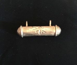 Handcrafted sterling silver necklace slide 