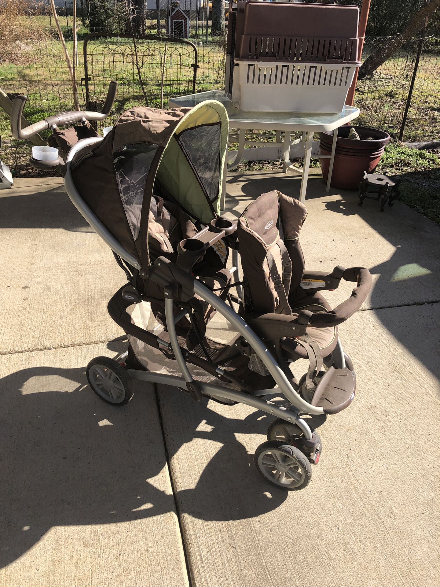 Graco double baby stroller