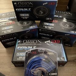 *** Orion Subwoofers & Amp Combo***
