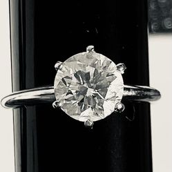 Natural Diamond Ring – 1.51 ct Round