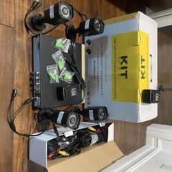 ELEOPTION Security Camera System (K3042HV-Black) 4CH 1080P DVR Recorder with 4X 720P Waterproof Surveillance Cameras Enhance your home or business sec