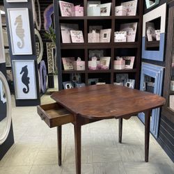 Drop-Leaf End Table solid wood 