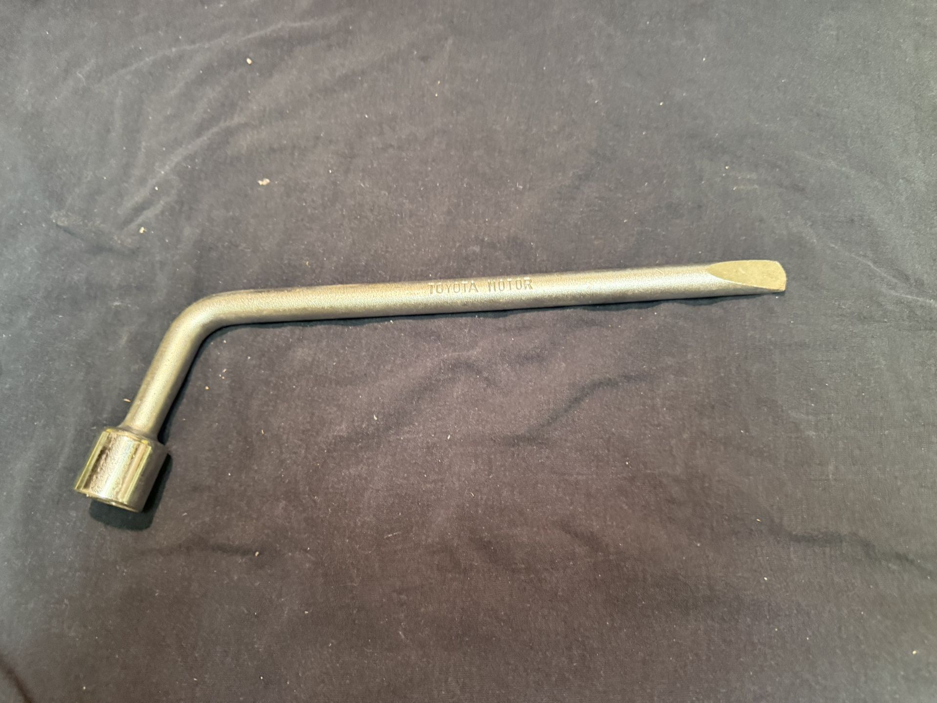 Vintage Toyota Motor Six Point Lug Ranch Tire Iron Tool, Japan