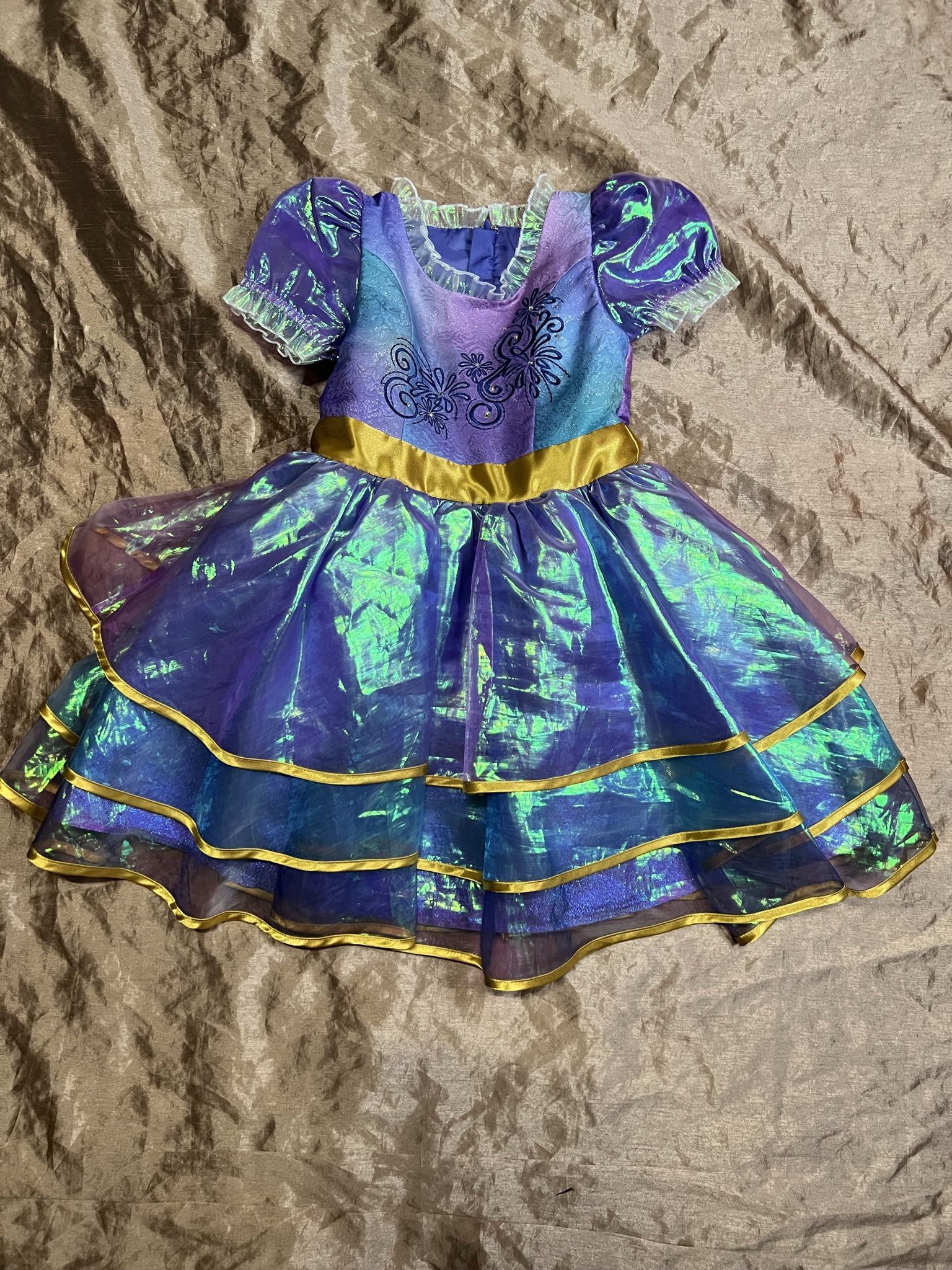 Walt Disney world 50TH anniversary girls size 5/6 Minnie Mouse Deluxe Costume dr