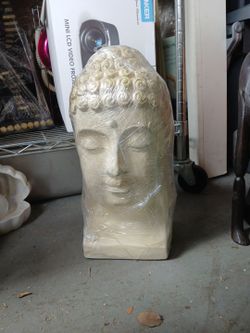 Buddha lady head ceramic
