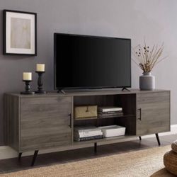 New Large Greywash Modern TV Stand