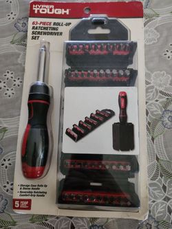 Hyper Tough 63 Piece Screwdriver Set