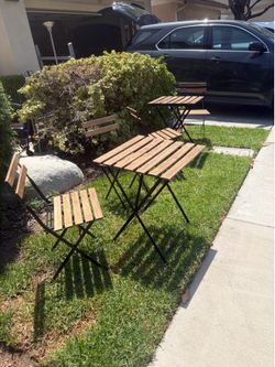 Bistro foldable tables st of two
