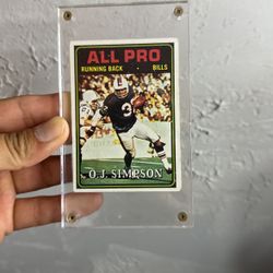 All Pro Oj Simpson Baseball Card 